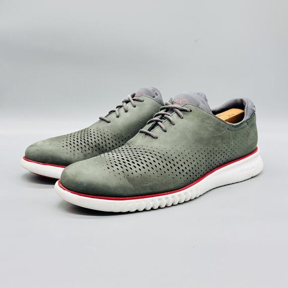 Cole Haan Shoes Mens 11 Green Nubuck Zerogrand Oxford Dress Sneakers Comfort main image 9